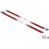 Kabelbinder DeLOCK 18783 Edelstahl Rot 400 mm 10 Stück