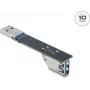 USB Typ-A Gender-Changer-Adapter DELOCK 67422, Typ-A auf Typ-A, schwarz