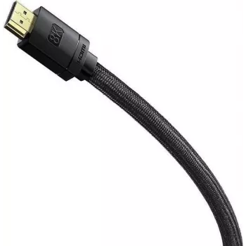 HDMI-Kabel Baseus CAKGQJ01 2 m, HDMI Typ A Stecker–Stecker, HDMI 2.1, schwarz/silber