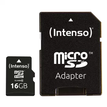 SPEICHER MICRO SDHC 16GB C10/W/ADAPTER 3413470 INTENSO