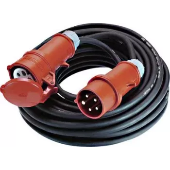 Stromkabel Bachmann 347.171 Schwarz Rot 10 m