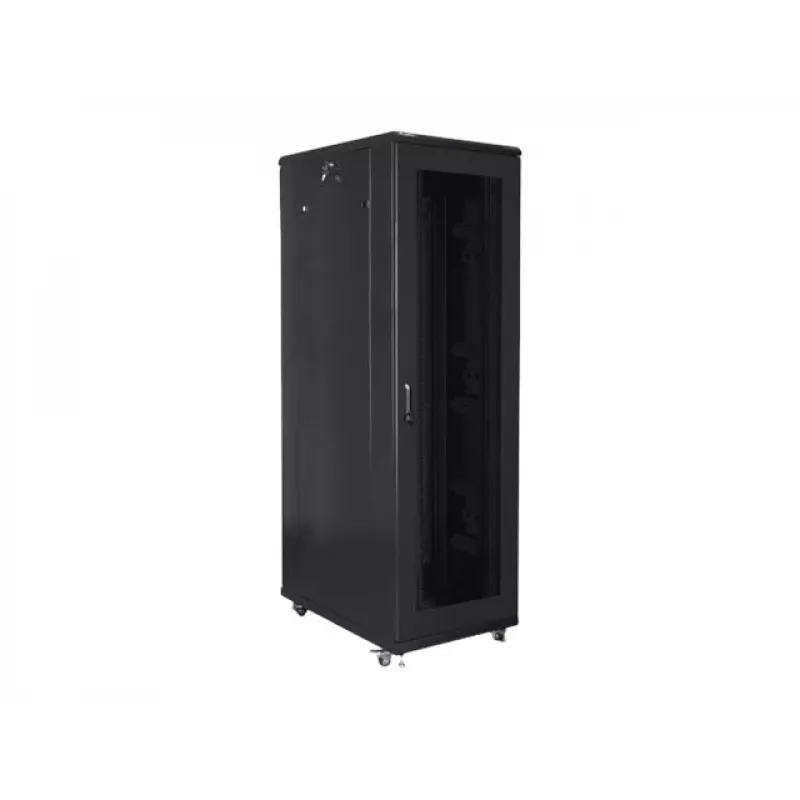 Standschrank LANBERG FF01-8042-23B 42U 19 Zoll 800×1000 mm Schwarz, 121 kg Kapazität