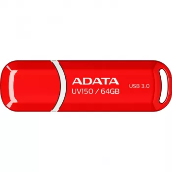 USB-Stick ADATA DashDrive UV150 64 GB, USB Typ-A 3.2 Gen 1, rot, Kappendesign