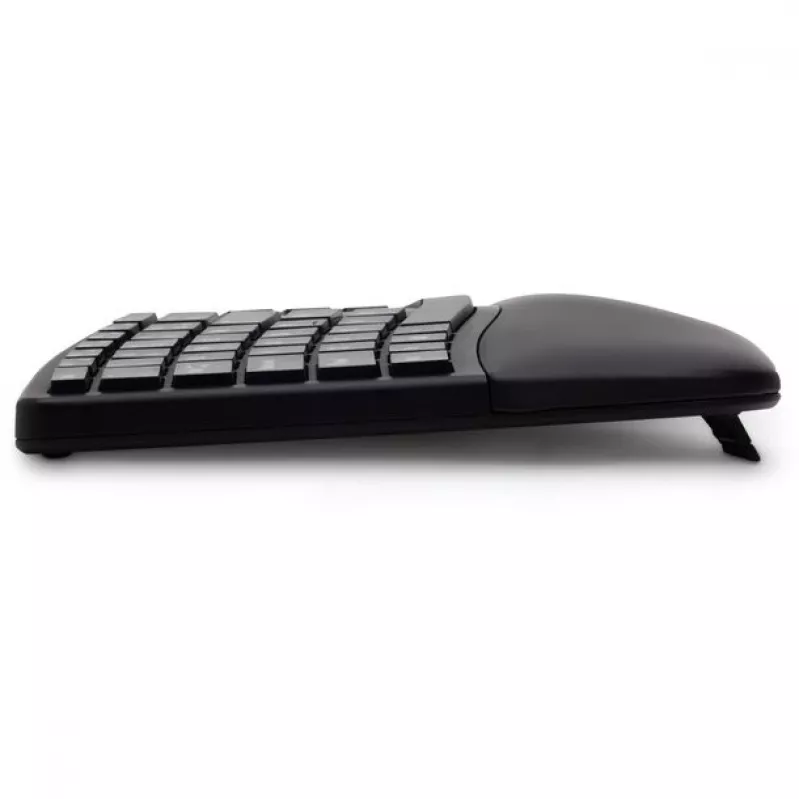 Kensington ProFit Ergo Wireless-Tastatur FR, Full-Size (100%), Kabelgebunden & Kabellos, RF Wireless + USB, AZERTY, Schwarz