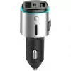 FM-Transmitter 4smarts 456201 Zigarettenanzünder Schwarz Silber AM FM Bluetooth