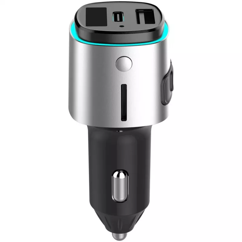 FM-Transmitter 4smarts 456201 Zigarettenanzünder Schwarz Silber AM FM Bluetooth