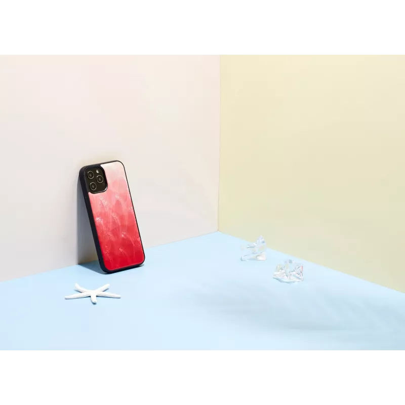Schutzhülle iKins für Apple iPhone 12 Pro Max – Pink Lake mit schwarzen Akzenten