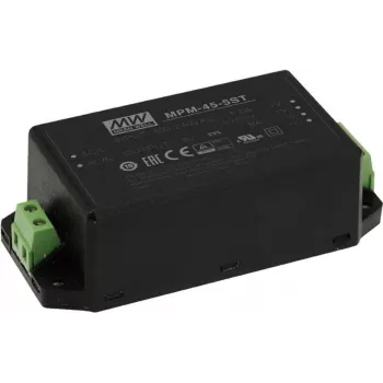 MEAN WELL MPM-45-15 Stück Netzteil und Spannungswandler für den Innenbereich 45 W Schwarz (MPM-45-15 Stück)
