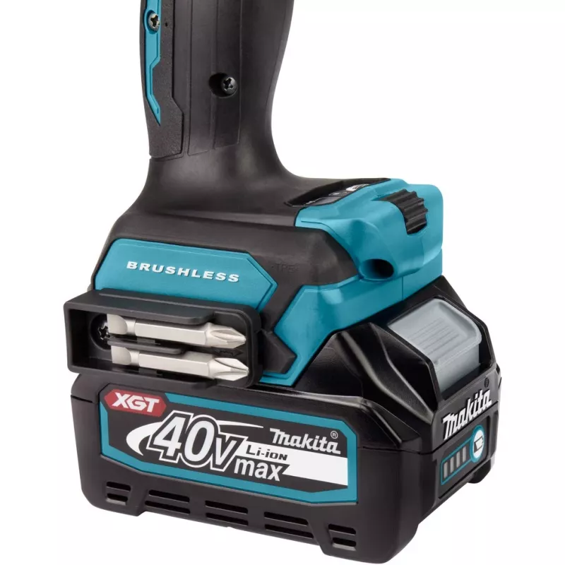 Makita HP001GD201 - Bohrhammer/Schrauber - Kabellos - 2 Geschwindigkeiten - Schlüsselfutter 13 mm - 140 N·m - 2 Akkus, Ladegerät inklusive - 40 V (HP001GD201)
