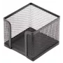 Notizpapierbox Forpus, 9,5x9,5 cm, schwarz, perforiertes Metall 1005-008