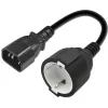 Netzadapter QOLTEC 53906 IEC 320 C14 auf SCHUKO 16A 250V