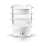 Dampfgarer Adler AD 633 3 Körbe freistehend 800 W Weiß