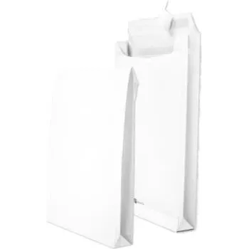 Versandtaschen MAILmedia Securitex DIN C4 mit 5,0 cm Bodenfalte, weiß — Packung mit 100