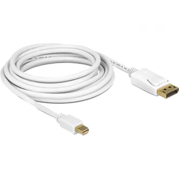 DeLOCK – DisplayPort-Kabel – Mini DisplayPort (M) – DisplayPort (M) – 3,0 m – Weiß (83483)