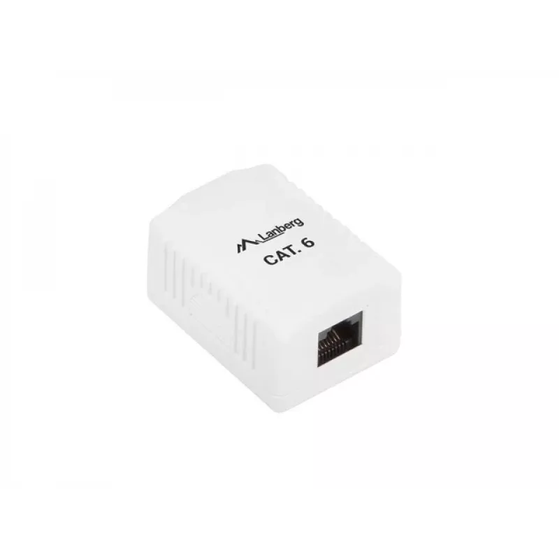 LANBERG Anschlussdose RJ-45 OU6-0001-W, Cat6, weiß