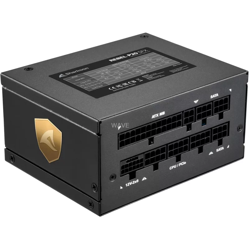 Sharkoon Rebel P20 SFX Netzteil 850 W 24-Pin ATX Schwarz