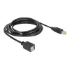 USB-Kabel DeLOCK USB2.0-B 2m USB B Schwarz