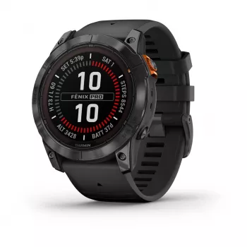 Garmin fēnix 7X Pro 3,56 cm (1,4) MIP 51 mm Digital 280 x 280 Pixel Touchscreen Grau Wi-Fi GPS (Satellit)