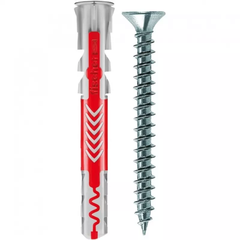 FISCHER DÜBEL DUOPOWER 6x50 S 50 Stk. MIT SCHRAUBE