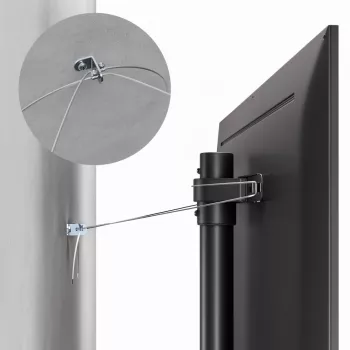 TV-Bodenständer MACLEAN MC-494 für 32-Zoll- bis 70-Zoll-Fernseher, VESA bis zu 400×400 mm, maximale Belastung 40 kg, neigbar 70°