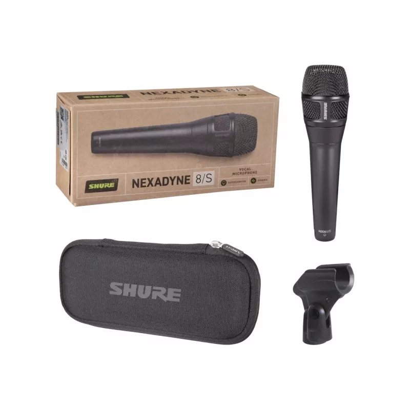 Shure Nexadyne™ 8/S - dynamisches Mikrofon, Supernierencharakteristik mit XLR-Anschluss, schwarz