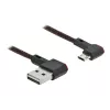 USB-Kabel DeLOCK EASY-USB 2.0 Typ-A auf Micro-B Stecker 0,5 m Schwarz