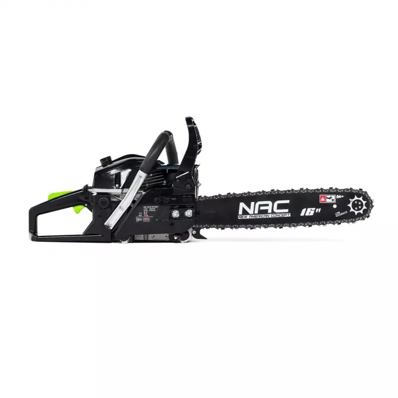 Benzin-Kettensäge NAC CST45-40-02AC, 45 cm³, 1,9 kW (max. 2,4 kW), 40 cm Schiene, 66 Glieder, 1,5 mm Kette