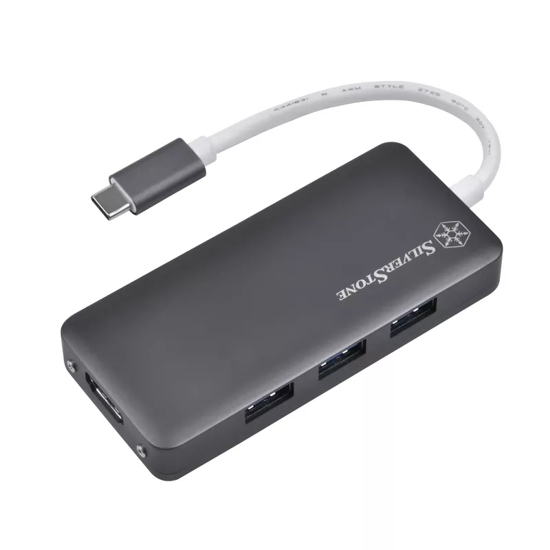 SilverStone SST-EP14C - USB 3.1 Type-C Gen1 auf HDMI, 3x USB 3.1 Gen 1 Type-A, 1x USB 3.1 Gen 1 Type-C (PD 2.0-Laden) (SST-EP14C)