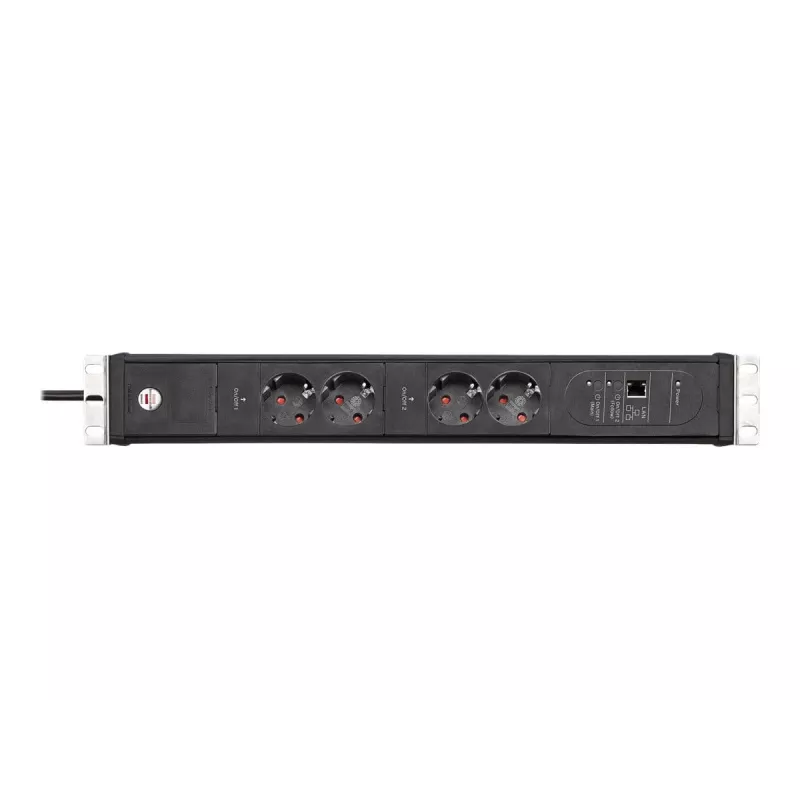 Brennenstuhl Premium-Web-Line V3 IP-gesteuerte Steckdosenleiste, 4 Ausgänge, Ethernet, 3m (1156057984)