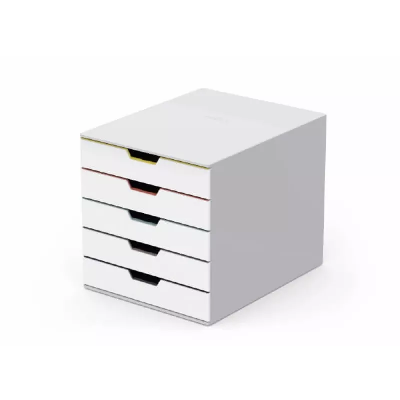 Durable VARICOLOR Mix 5 Aktenschrankbox Kunststoff Mehrfarbig Weiß 762527