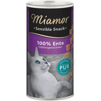 Nassfutter-Leckerli Miamor Sensible Snack 30 g — Monoprotein Ente, Protein 80%, Fett 9%