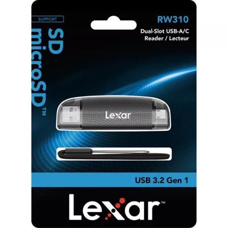 Kartenleser Lexar LRW310X-BNBNG USB 2.0 Typ-A/Typ-C Schwarz