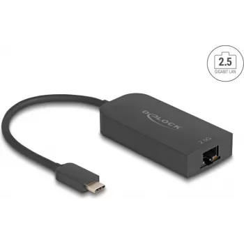 Dockingstation DeLOCK 66046 USB 3.2 Gen 1 Type-C Schwarz Ethernet 2.5G