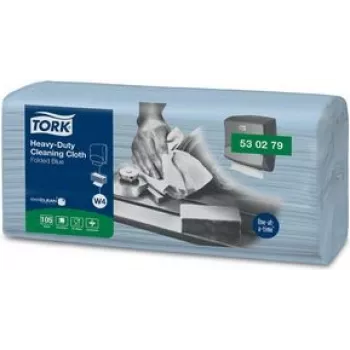 Wischtuch Tork 530279 wiederverwendbar blau, Packung mit 105 Tüchern