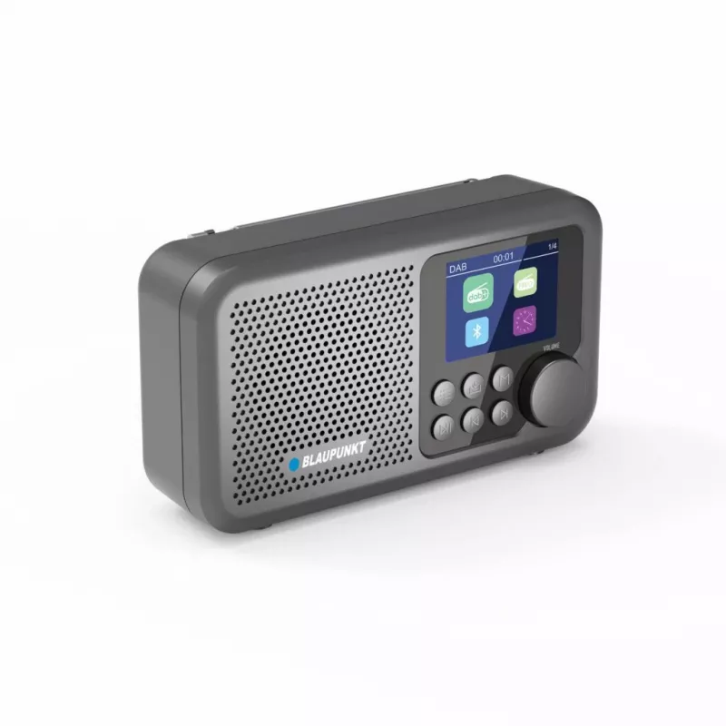 DAB+/UKW-Radio BLAUPUNKT DR8BK – digitaler Radiowecker mit FM/DAB+, Bluetooth 5.3, 2 W, 1800 mAh, USB-Ladefunktion, schwarz