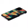 Smartphone-Hülle iKins für iPhone 11 Pro – Schutzhülle Mosaic Schwarz