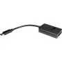 INTER-TECH Adapter M.2 auf USB Type-C K-1696-P2, Buchse M.2, Stecker USB-C, 5V, 37×54×12 mm, schwarz
