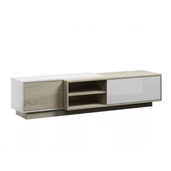 Cama TV-Schrank SIGMA1 180 Sonoma-Eiche/weiß glänzend