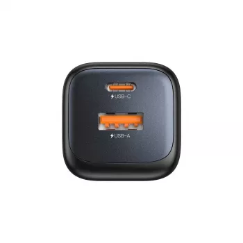 Wandladegerät Unitek P1128ABK01-EU – 2-Port GaN USB‑C & USB‑A, insgesamt 20W, schwarz