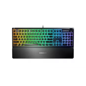 SteelSeries Apex 3 Gaming Keyboard, US Layout, Wired, Black SteelSeries Apex 3 Gaming keyboard, IP32 water resistant for protection against spills, Cu