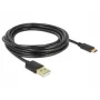 USB-Kabel DeLOCK 85209 USB 2.0 3 m USB A USB C Schwarz