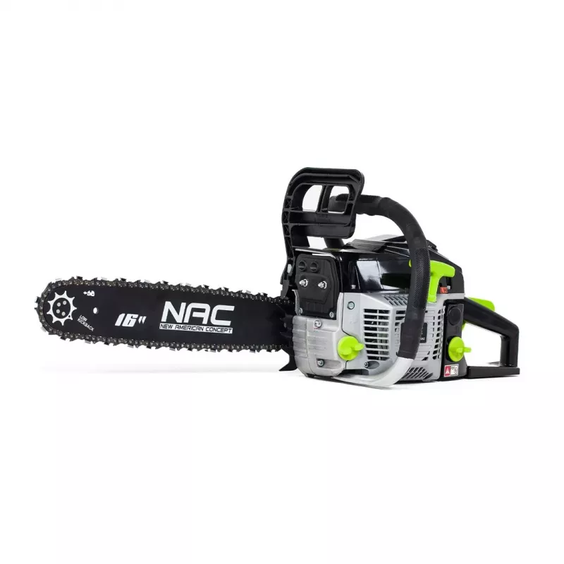 Benzin-Kettensäge NAC CST45-40-02AC, 45 cm³, 1,9 kW (max. 2,4 kW), 40 cm Schiene, 66 Glieder, 1,5 mm Kette