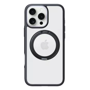 Schutzhülle Torras Ostand R Fusion für iPhone 16 Pro – Schwarz