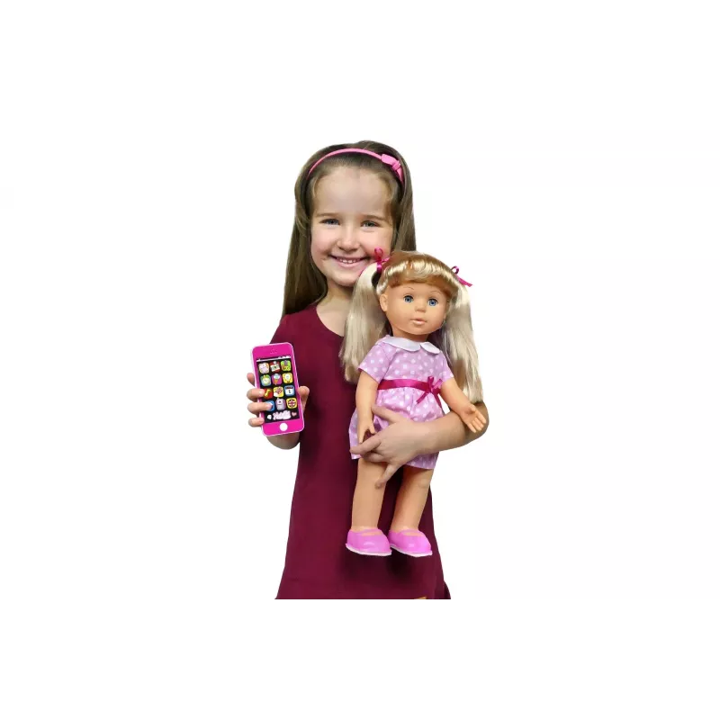 Puppe Artyk Natalia läuft mit Smartphone 41 cm – Artyk 41 cm Laufpuppe mit Zubehör