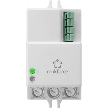 Decken-/Wand-Bewegungsmelder Renkforce 1530623 360° Relais Weiß