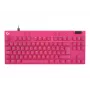 Gaming-Tastatur Logitech G 920-013249 USB AZERTY French Pink Tenkeyless