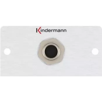 Steckdose Kindermann 7444000417 6,35 mm Aluminium