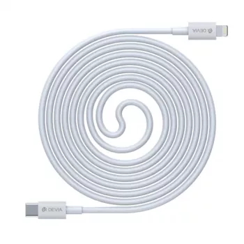 USB-C-auf-Lightning-Kabel Devia Smart Series PD 18W – weiß, MFi-zertifiziert