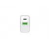 Netz-Schnellladegerät NATEC RIBERA 12V 20W USB-C PD 3.0 + USB-A Samsung AFC Weiß