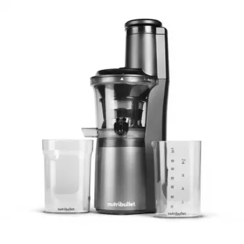 Slow Juicer NBJ500, Entsafter Grau/Schwarz, 150 Watt